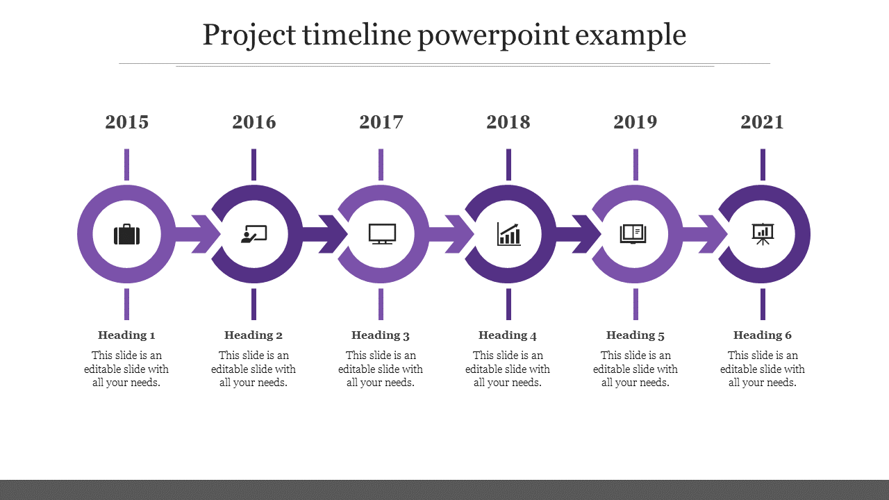 Free - Alluring Project Timeline PowerPoint Example Slide Design